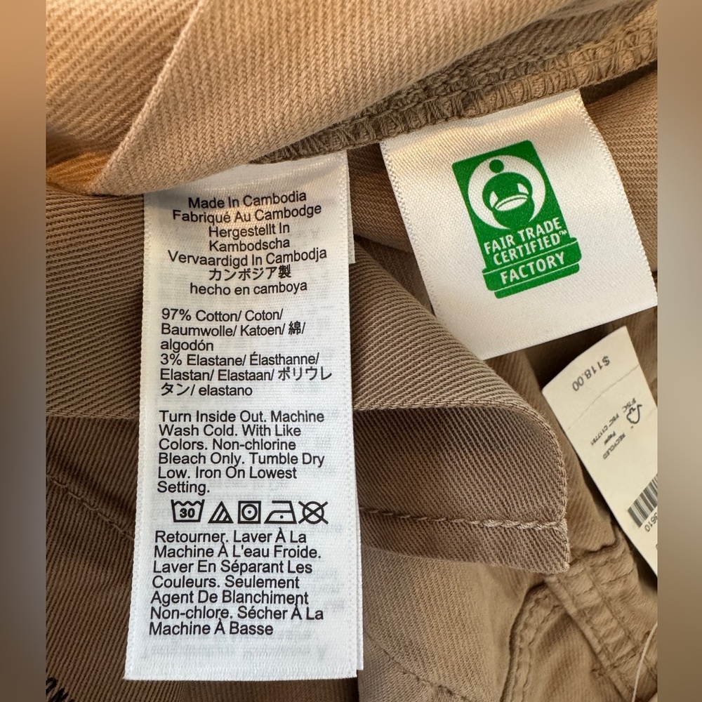 J. Crew 770 Straight-Fit Stretch Garment-Dyed 5-Pocket pant.Khaki. W 31 NWT/$118 - Picture 9 of 13